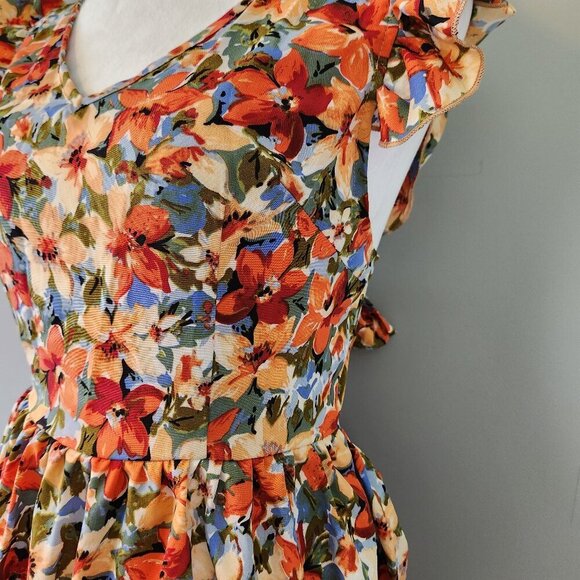 NWT CupShe Floral Mini Dress Size Medium - Picture 5 of 16
